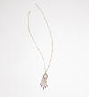 Gold-Tone and Rose Quartz Pendant Necklace, , hi-res image number 0